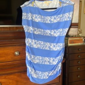 Michael Kors Sleeveless Trendy Beautiful Blue Size M